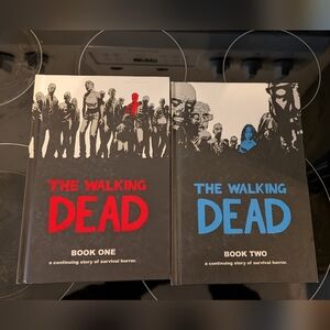 The Walking Dead Book One & Book Two Graphic Novels - Black, Red, Blue Covers